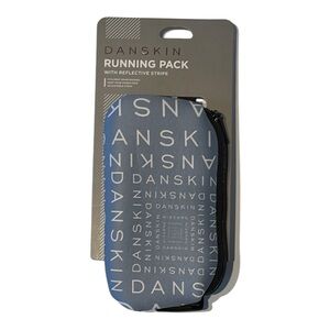 Danskin Blue Logo Running Pack Belt Bag with Reflective Stripe